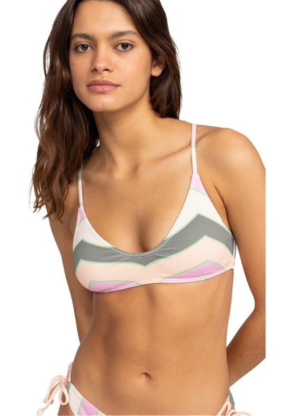 Vista Stripe Strappy Bra Kadın Bikini Üstü