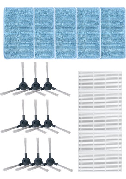 19 Adet Yedek Parçalar R1-L083B/R1-L085B Robotlu Süpürge Yıkanabilir Yan Fırça Paspas Bezi Hepa Filtre B (Yurt Dışından) modelleri
