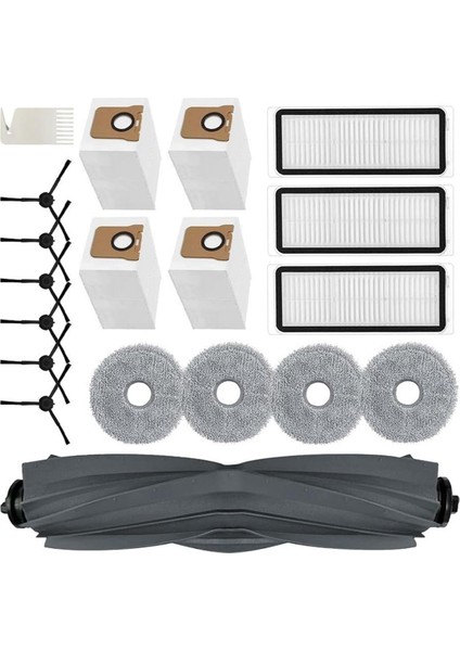L20 Ultra Robot Süpürgeler Için Ana Yan Fırça Hepa Filtre Paspas Bezi Toz Torbası Yedek Parça (Yurt Dışından)