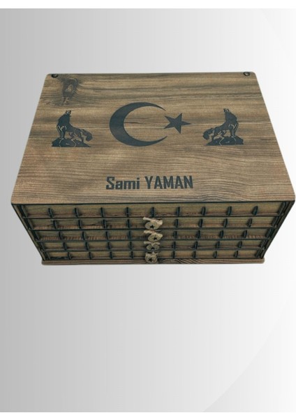 Kişiye Özel Ahşap Tesbih Koleksiyon Kutusu Hediyelik Isim Yazılı Tespih Kutusu 50 Tesbihlik fiyatları