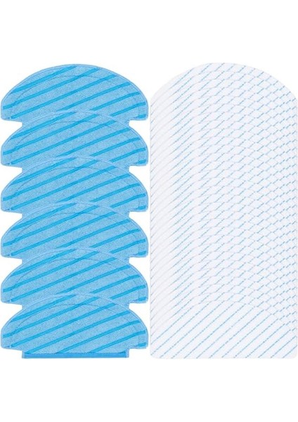 6 Yıkanabilir Bez Paspas ve 50 Tek Kullanımlık Bezler Deebot Ozmo T8 T8 Max T8 T8+ Serisi T9 N8, N8 N8 Pro (Yurt Dışından)