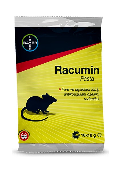 Racumin Paste 100GR=10X10 Pasta Fare Yemi Rodetisit Poşet (2818)