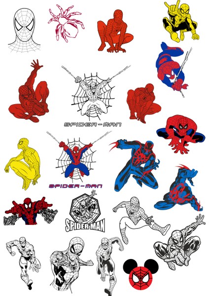 Fun Life 67 Parça Örümcek Adam - Spiderman Sticker Seti