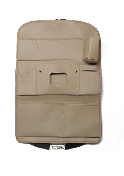 Bej Oto Koltuk Arkası Düzenleyici Deri Organizer 44 x 62 cm / 1 Adet modelleri