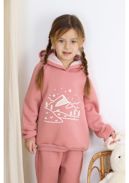 3 Ip Baskılı Kapüşonlu Şardonlu Ikili Takım indirimleri