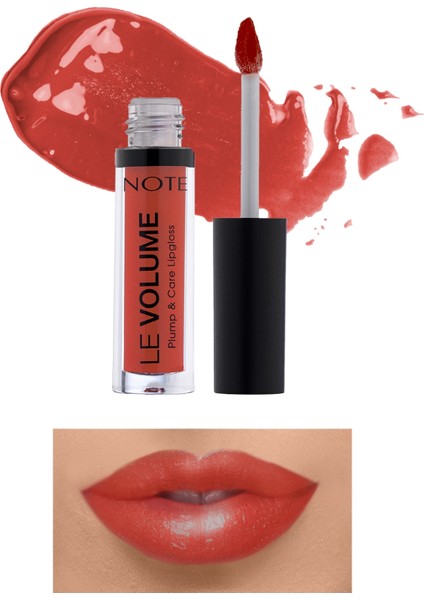 Note Le Volume Plump & Care Lipgloss Dudak Parlatıcısı 10 Party Mood - Kırmızı