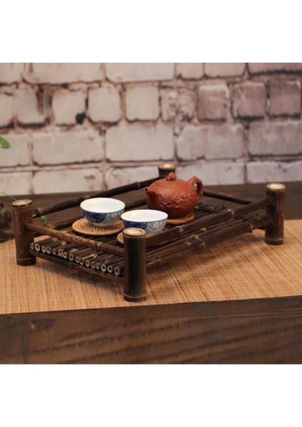 T Için 1 Bambu Çay Tepsisi 25X 13X 6.5cm (Yurt Dışından)