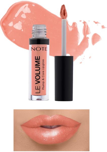 Note Le Volume Plump & Care Lipgloss Dudak Parlatıcısı 15 Peachy Drop - Nude
