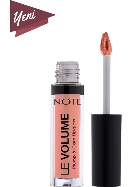 Note Le Volume Plump & Care Lipgloss Dudak Parlatıcısı 15 Peachy Drop - Nude