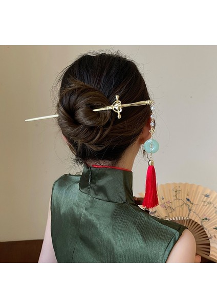 A Kılıç Dünyası ile Mücadele ~ Antik Yüksek Li Firkete Moda Basit Modern Headdress Kafanın Arkası Pan Saç Süs 2022 (Yurt Dışından)