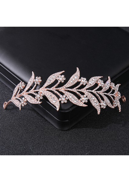 Altın Lüks Gümüş Renk Kristal Yaprak Asma Gelin Tiaras Taçlar Düğün Saç Aksesuarları Taklidi Pageant Taç Gelin Saç Takı (Yurt Dışından) fırsatları
