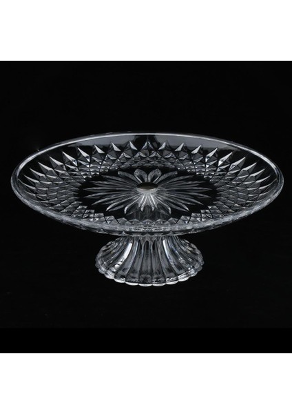 Yuvarlak Şeffaf Tabakları Tabak Tepsisi 20X8CM (Yurt Dışından)