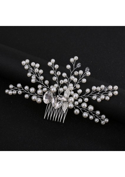 Ben Düğün Tarak Kafa Takı Gelin Saç Klipler Başlığı Kristal Kadın Tiaras Gelin Saç Aksesuarları Kadın Saç Süsler Sl (Yurt Dışından)