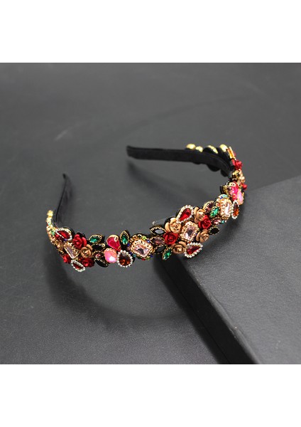 No.19 Boyutu Yeni Moda Mizaç Kişilik Çiçek Metal Gül Kakma Rhinestones Vahşi Bayanlar Parti Kafa Bandı Gelin Saç Aksesuarları 854 (Yurt Dışından) fırsatları