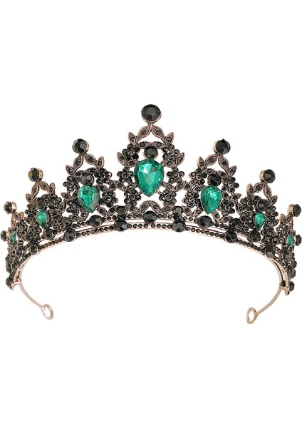 Altın Barok Vintage Kristal Rhinestone Tiaras ve Taçlar Daha Fazla Renk Kraliçe Prenses Diadems Düğün Saç Aksesuarları Kadınlar Takı (Yurt Dışından)