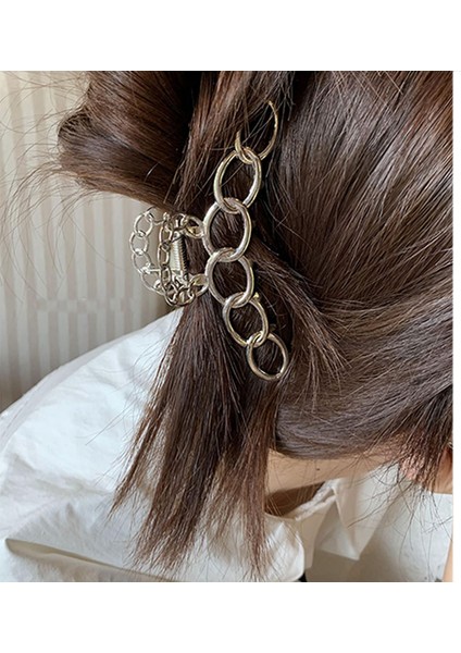 K Metal Hollow Out Daire Aşk Kalp Yıldız Büyük Köpekbalığı Klip Kadınlar Kız Için Günlük Takı Sonbahar Kış Headdress Huanzhı Yenı Ins (Yurt Dışından) indirimleri