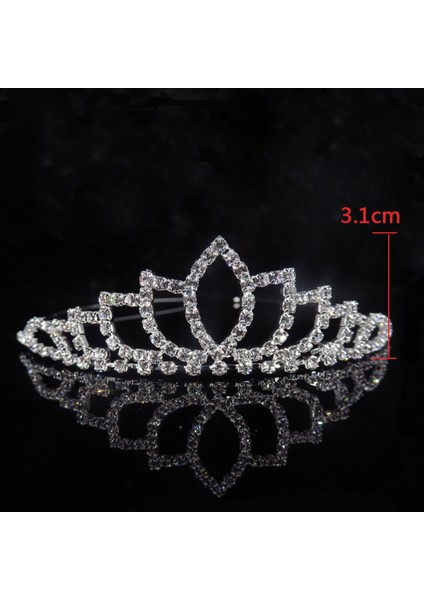 No.4 Boyutu 20 Stil Çocuk Sevimli Prenses Tiaras ve Taçlar Kristal Kafa Bandı Gelin Taç Düğün Parti Aksesuarları Kız Moda Saç Takı (Yurt Dışından)