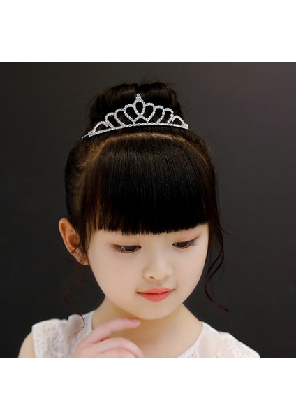 No.4 Boyutu 20 Stil Çocuk Sevimli Prenses Tiaras ve Taçlar Kristal Kafa Bandı Gelin Taç Düğün Parti Aksesuarları Kız Moda Saç Takı (Yurt Dışından)