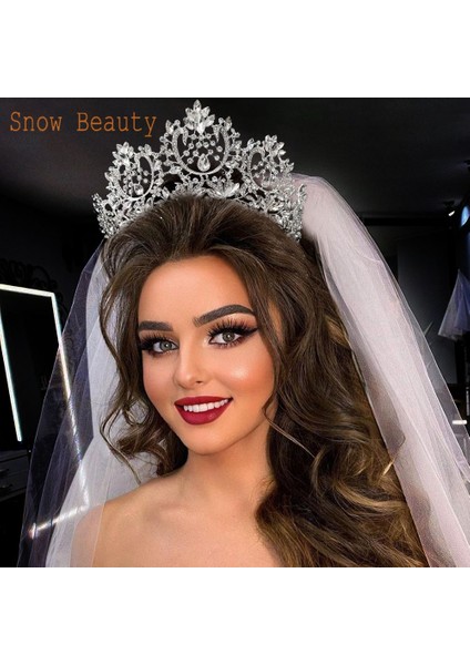 A333-GÜMÜŞ A195 Barok Düğün Kafa Bandı Kristal Gelin Taçlar ve Tiaras Saç Takı Aksesuarları Kadın Taklidi Şapkalar Kraliçe Diadem (Yurt Dışından) indirimleri
