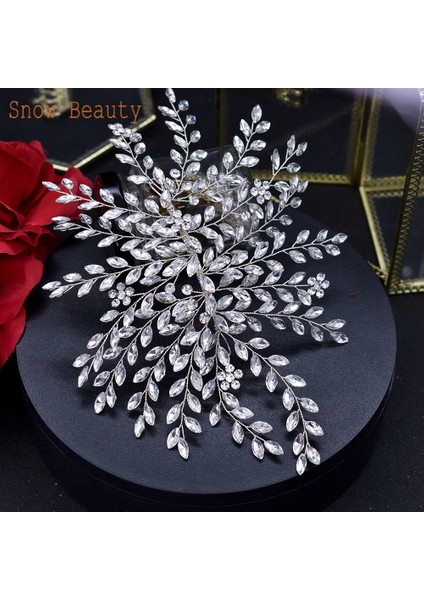 DZ042-S A422 Rhinestone Düğün Saç Bandı Saç Aksesuarları Kristal Gelin Şapkalar Parti Gelin Tiaras Başlığı Gelin Takı Için (Yurt Dışından) modelleri