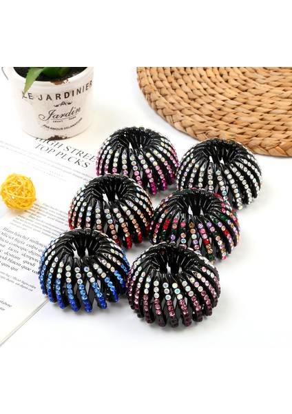No.10 Boyutu Moda Kristal Taklidi Saç Tokası Topuz Saç Pençe Klipsleri At Kuyruğu Toka Saç Tokası Kuş Yuva Genişleyen Saç Aksesuarları Kadınlar Için (Yurt Dışından) indirimleri