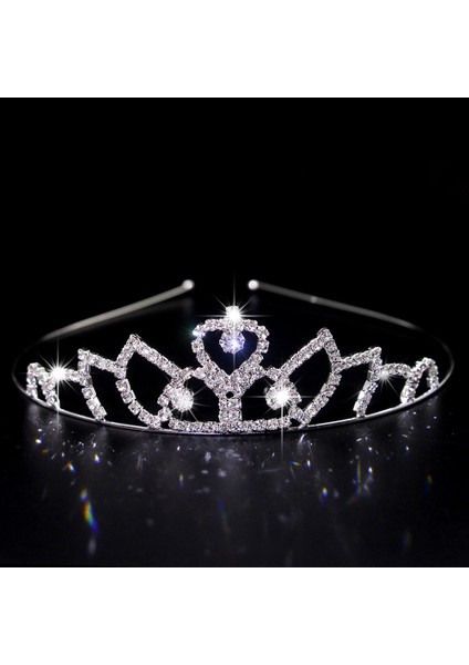 HG1013 Nefis Prenses Kristal Tiara Taç Çocuk Kız Aşk Gelin Balo Düğün Parti Aksesuarları Takı Hediyeler Yeni (Yurt Dışından) fırsatları