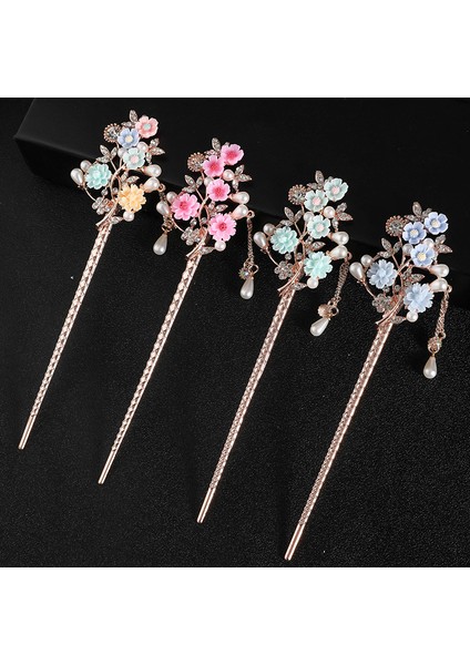 No.12 Boyutu Çin Tarzı Alaşım Firkete Moda Retro Tarzı Metal Saç Tokası Çiçek Vintage Hairwear Kadın Saç Aksesuarları Şekillendirici Araçları (Yurt Dışından) modelleri
