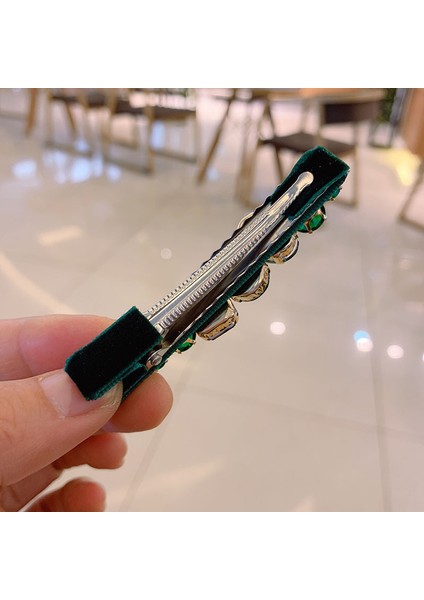 A21 Yeni Su Damlası Pazen Taklidi Saç Klipleri Yüksek Dereceli Butik Kristal Saç Kadınlar Için Avrupa ve Amerika Basit Popul (Yurt Dışından) modelleri