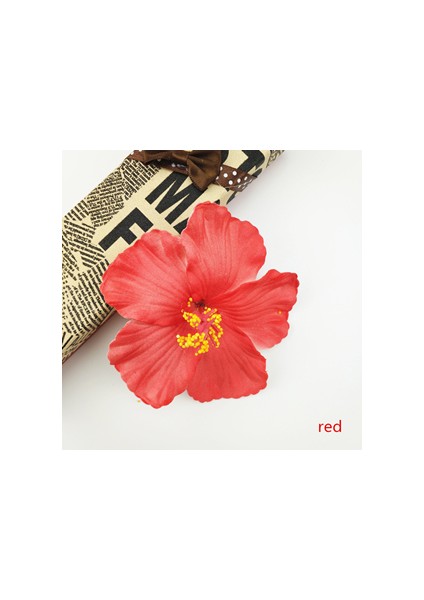 Beyaz Stil Kırmızı Sıcak Hula Kızlar Köpük Hawaii Çiçeği Hibiscus Gelin Saç Tokası 9 cm Frangipani Çiçek Takı Tokalarım Şapkalar Saç (Yurt Dışından)