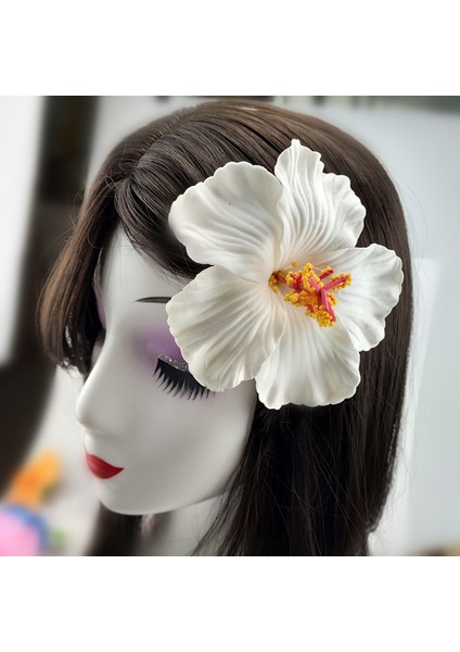 Beyaz Stil Kırmızı Sıcak Hula Kızlar Köpük Hawaii Çiçeği Hibiscus Gelin Saç Tokası 9 cm Frangipani Çiçek Takı Tokalarım Şapkalar Saç (Yurt Dışından) indirimleri