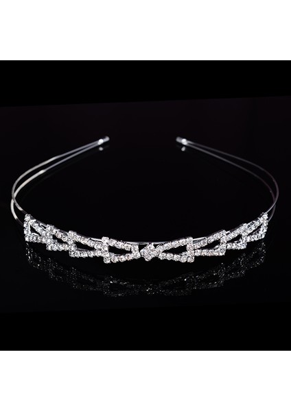 No.3 Boyutu Prenses Düğün Gelin Nedime Tiara Taç Kızlar Kristal Rhinestone Takı Saç Aksesuarları Gelin Kafa Süsleme (Yurt Dışından)