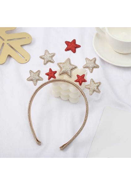 6EE412186-1 Prenses Kız Cadılar Bayramı Partisi Taç Bandı Glitter Toz Ay Yıldız Takılar Metal Alaşım Saç Çember Doğum Günü Tiara Başlığı Hediye (Yurt Dışından) indirimleri