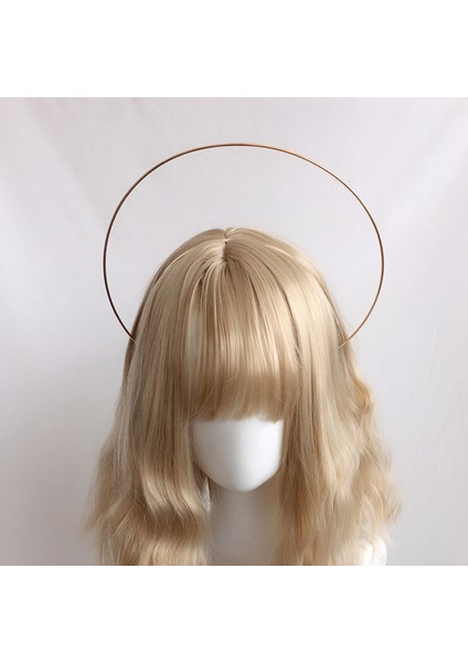Kafa Bantları Tarzı C5 Lolita Metal Halo Taç Mary Tanrıça Kafa Bandı Kadın Cadılar Bayramı Cosplay Kostüm Başlığı (Yurt Dışından)