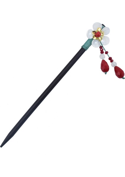 F-0838-A Vintage Saç Tokası Seçim Doğal Ahşap Sandal Ağacı Çin Tarzı Yemek Çubukları Etnik Saç Tokası Kadın Tokalar Takı Aksesuarları (Yurt Dışından)
