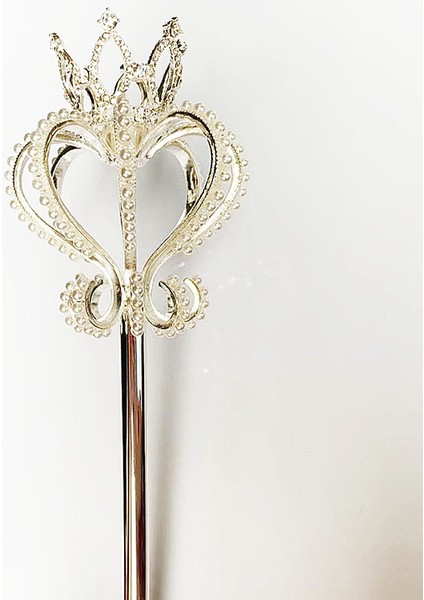 No.23 Boyutu Kristal Asa Değnek Altıngümüş Renk Tiaras ve Taçlar Asası Kral Kraliçe Düğün Pageant Parti Kostümleri El Sahne (Yurt Dışından)