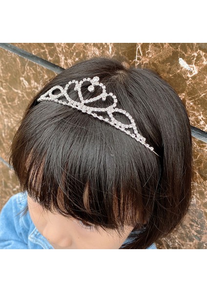 No.11 Boyutu Prenses Düğün Gelin Nedime Tiara Taç Kızlar Kristal Rhinestone Takı Saç Aksesuarları Gelin Kafa Süsleme (Yurt Dışından) fırsatları
