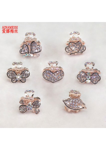 No.2 Boyutu Aınameısı Moda Kız Saç Pençe Hairrystal Saç Aksesuarları Kadın Yaprak Kelebek Kalp Şeklinde Yengeç Pençeleri Saç Takı (Yurt Dışından) fiyatları