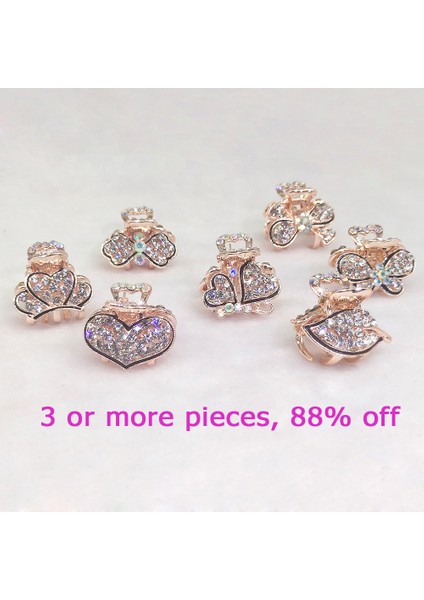 No.2 Boyutu Aınameısı Moda Kız Saç Pençe Hairrystal Saç Aksesuarları Kadın Yaprak Kelebek Kalp Şeklinde Yengeç Pençeleri Saç Takı (Yurt Dışından) indirimleri