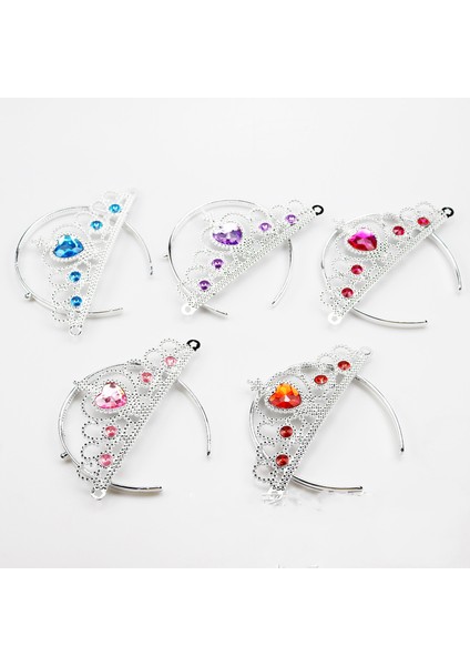 No.3 Boyutu Sıcak Saleece Li Moda Kız Prenses Taç Hairbands Aşk Kalp Sihirli Değnek Sevimli Saç Aksesuarı Çocuklar Noel Hediyesi (Yurt Dışından)