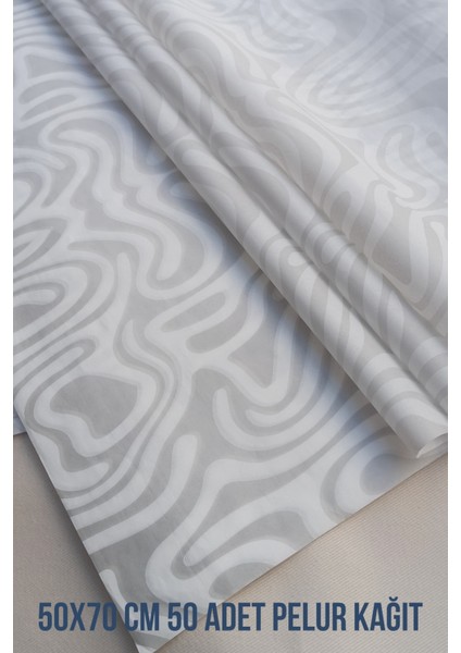 Netsan Etiket Zebra Desenli 50X70CM 50 Adet Pelur Kağıdı