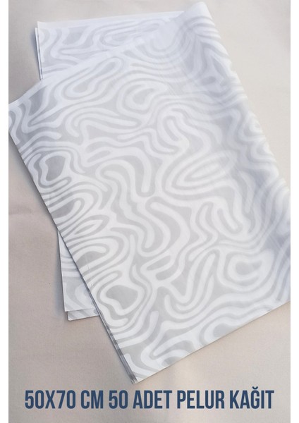 Netsan Etiket Zebra Desenli 50X70CM 50 Adet Pelur Kağıdı