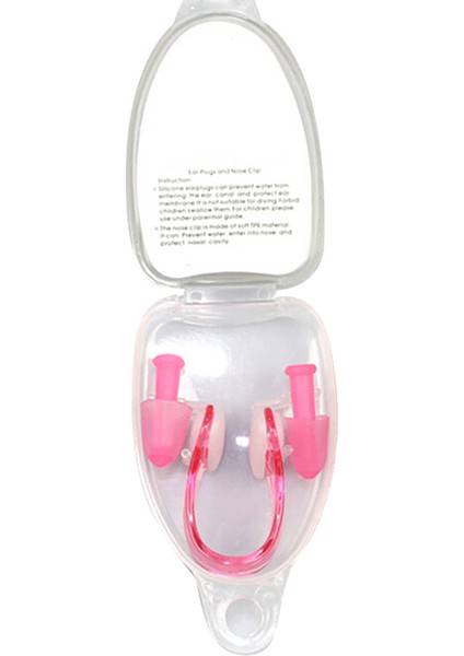 Pembe Tarzı Yüzme Iç Burun Kulak Tıkaçları Silikon Klipsler Burun Iç Klipsi Su Geçirmez Kulak Tıkaçları Yumuşak Kulak Klipsi Spor Dalış Sualtı Aletleri (Yurt Dışından)