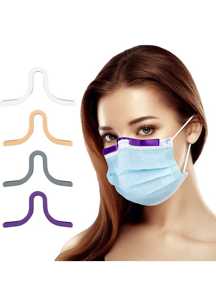 Chaoduo Shop Mor Tarzı Burun Köprüsü Sis Klipsi Desteği Maske Tutucu Bar Şerit Anti Buee Sisleme Maskeleri Kişisel Burun Sağlıklı Koruma Parçası Için Braketi (Yurt Dışından)