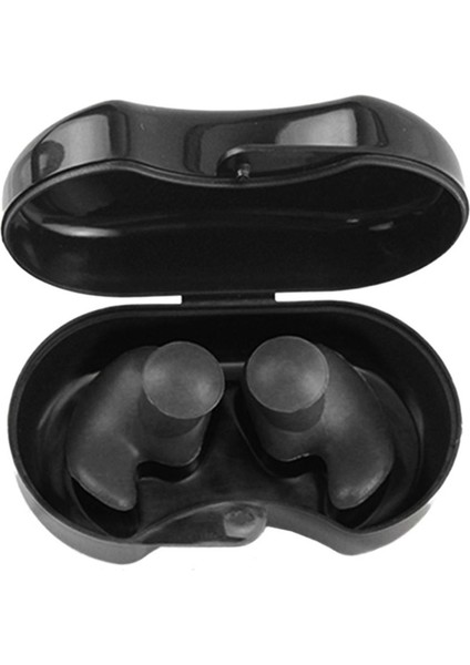 Siyah Stil Yüzme Kulak Tıkaçları Su Geçirmez Yeniden Kullanılabilir Silikon Kulak Tıkaçları Su Sörfü Duş Banyo Aksesuarları Için Dalış Spor Fişleri (Yurt Dışından)