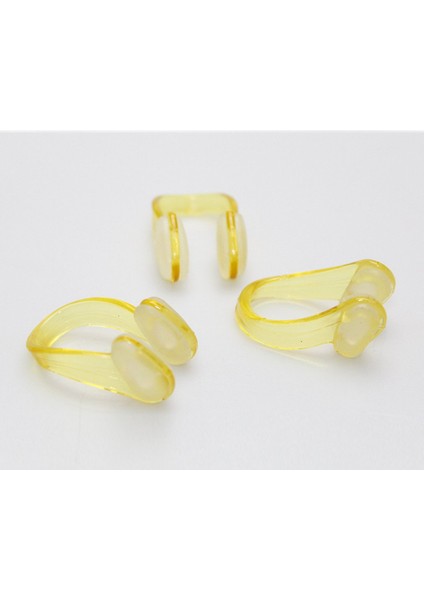 2 Sarı Stil Küçük Boy Yetişkin Çocuk Yüzme Burun Klipsi Kulak Tıkaçları Seti Yumuşak Silikon Yüzücü Unisex Burun Klipsi Kulakiçi Seti Sıcak (Yurt Dışından)