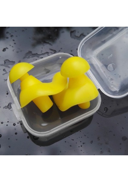 Sarı Stil 1 Pair Su Geçirmez Kulak Tıkaçları Yüzme Silikon Kulaklıklar Dalış Yetişkin Çocuklar Kulak Koruyucusu Su Sporları Yüzme Anti-Gürültü Parçaları (Yurt Dışından)