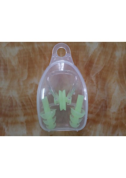 Yeşil Stil Yüksek Li Suya Dayanıklı Silikon Yüzme Kulak Tıkaçları Burun Klipsi Seti Kutusu Sörf Dalış ve Öğrenme Yüzme Için Paketlenmiş Kulak Tıkacı 06 (Yurt Dışından)