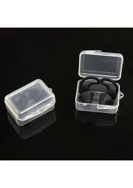 Siyah Stil 1 Kutu Konfor Kulak Tıkaçları Gürültü Azaltma Silikon Yumuşak Kulak Tıkaçları Yüzme Silikon Kulak Tıkaçları Koruyucu Uyku Yüzme Burunkulağı Klipsi (Yurt Dışından)