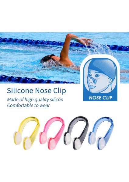 Sarı Stil Wimming Yumuşak Silikon Burun Klipsi Kulak Tıkaçları Seti Yüzücü Unisex Burun Klipsi Kulakiçi Çocuklar Için Su Geçirmez Yetişkinler (Yurt Dışından) fırsatları