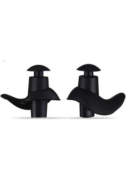 Siyah Stil 1 Çift Yumuşak Yüzme Kulak Tıkaçları Yeniden Kullanılabilir Unisex Silikon Su Geçirmez Toz Geçirmez Kulak Tıkaçları Dalış Sörf Yüzme Aksesuarları (Yurt Dışından)